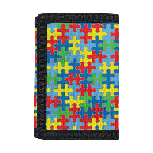 Autism Awareness Jigsaw Print Trifold Wallet