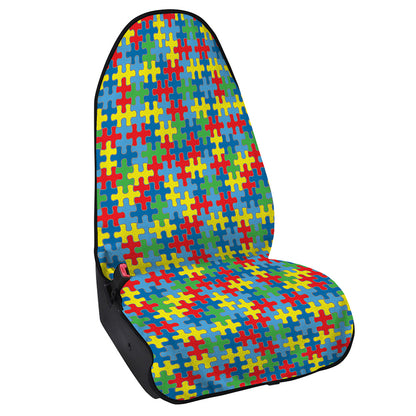 Autism Awareness Jigsaw Print Waterproof Car Seat Cover