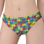 Autism Awareness Jigsaw Print Women's Panties