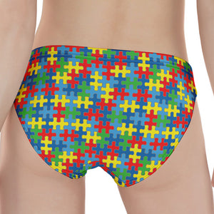 Autism Awareness Jigsaw Print Women's Panties