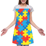 Autism Awareness Pattern Print Adjustable Apron