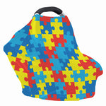 Autism Awareness Pattern Print Baby Seat Cover