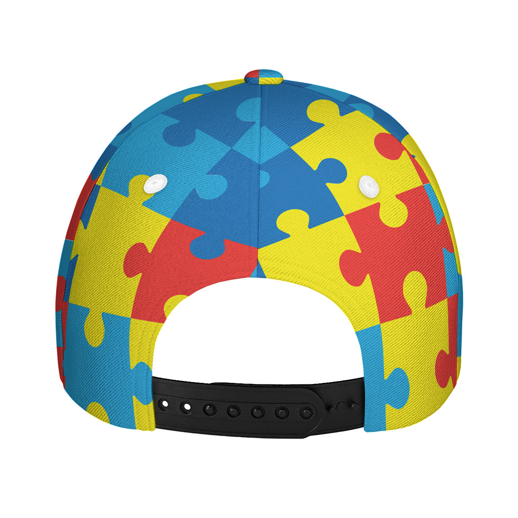 Autism Awareness Pattern Print Baseball Cap