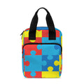 Autism Awareness Pattern Print Bible Tote Bag