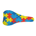Autism Awareness Pattern Print Bicycle Seat Cover