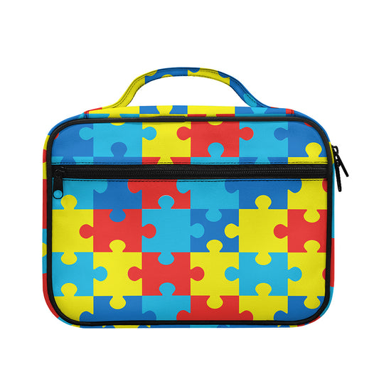 Autism Awareness Pattern Print Briefcase Bible Bag