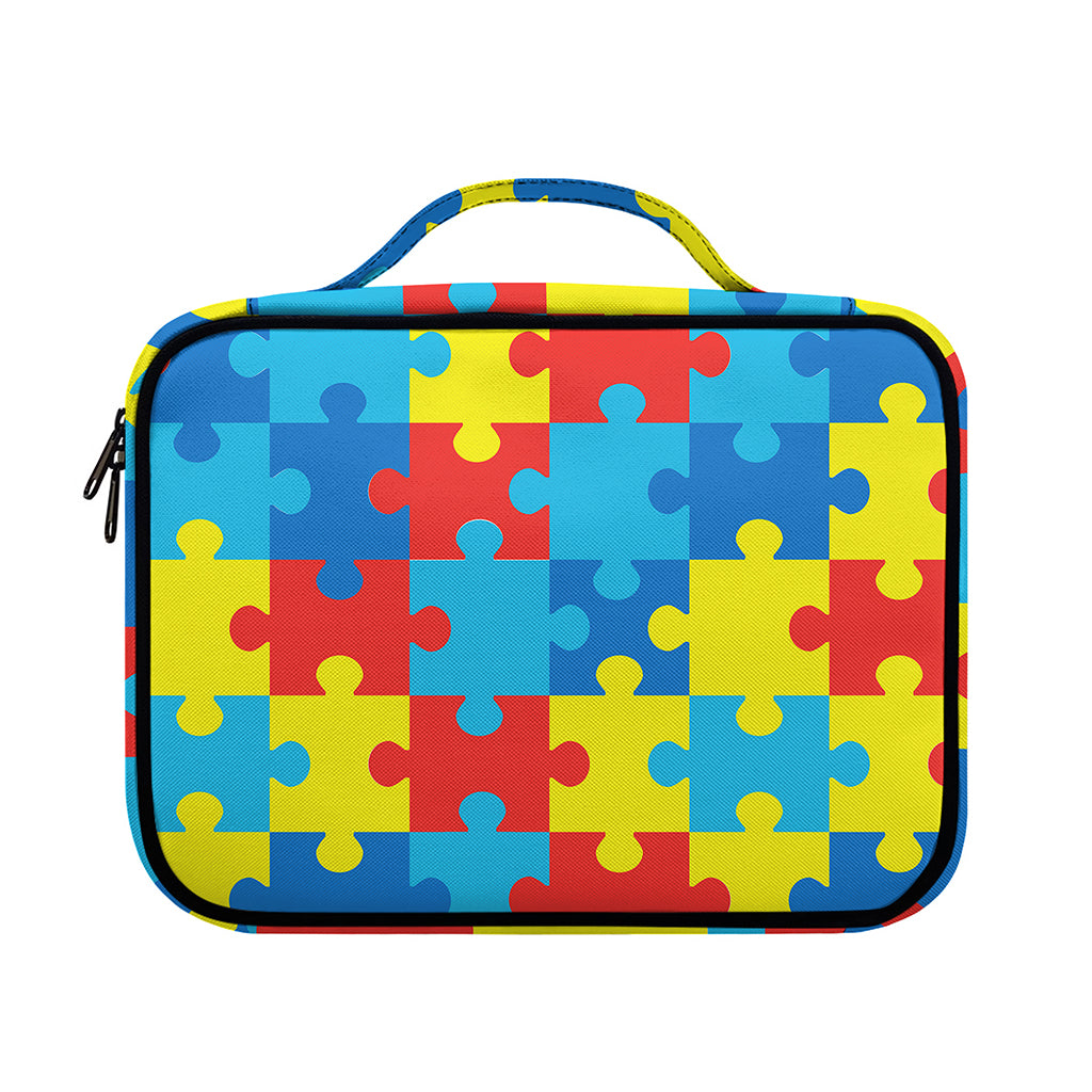 Autism Awareness Pattern Print Briefcase Bible Bag