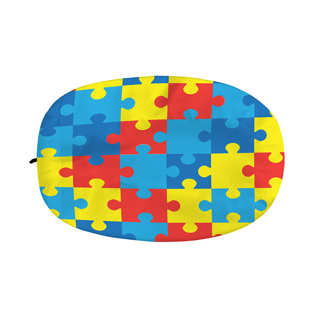 Autism Awareness Pattern Print Car Side Mirror Covers