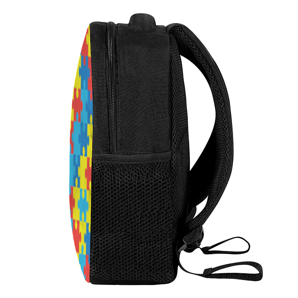 Autism Awareness Pattern Print Casual Backpack