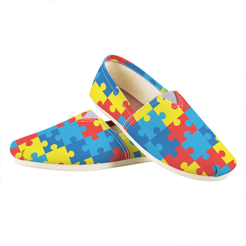 Autism Awareness Pattern Print Casual Shoes