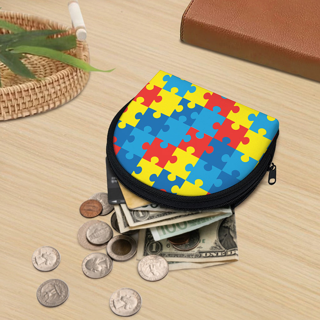 Autism Awareness Pattern Print Coin Purse