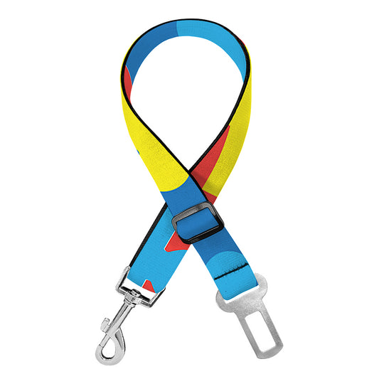 Autism Awareness Pattern Print Dog Seat Belt
