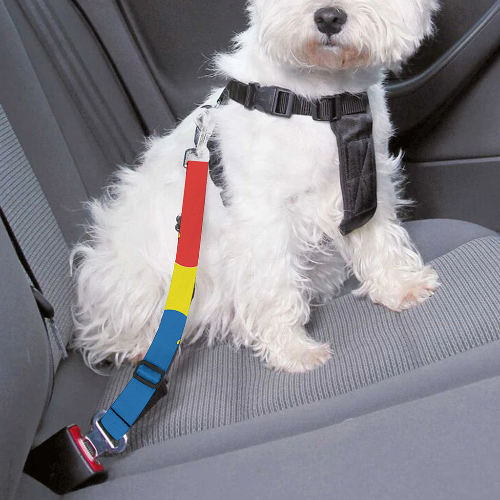 Autism Awareness Pattern Print Dog Seat Belt