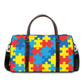 Autism Awareness Pattern Print Duffel Bag