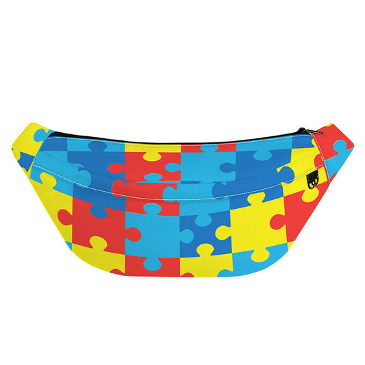 Autism Awareness Pattern Print Fanny Pack