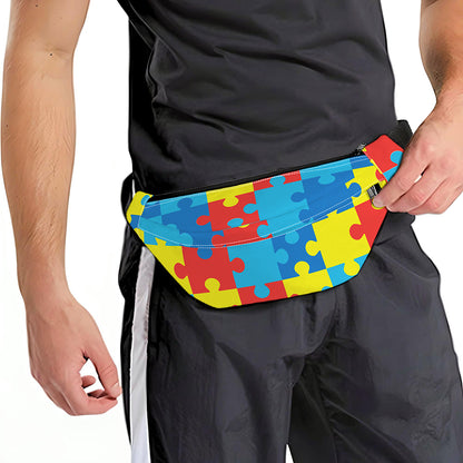 Autism Awareness Pattern Print Fanny Pack