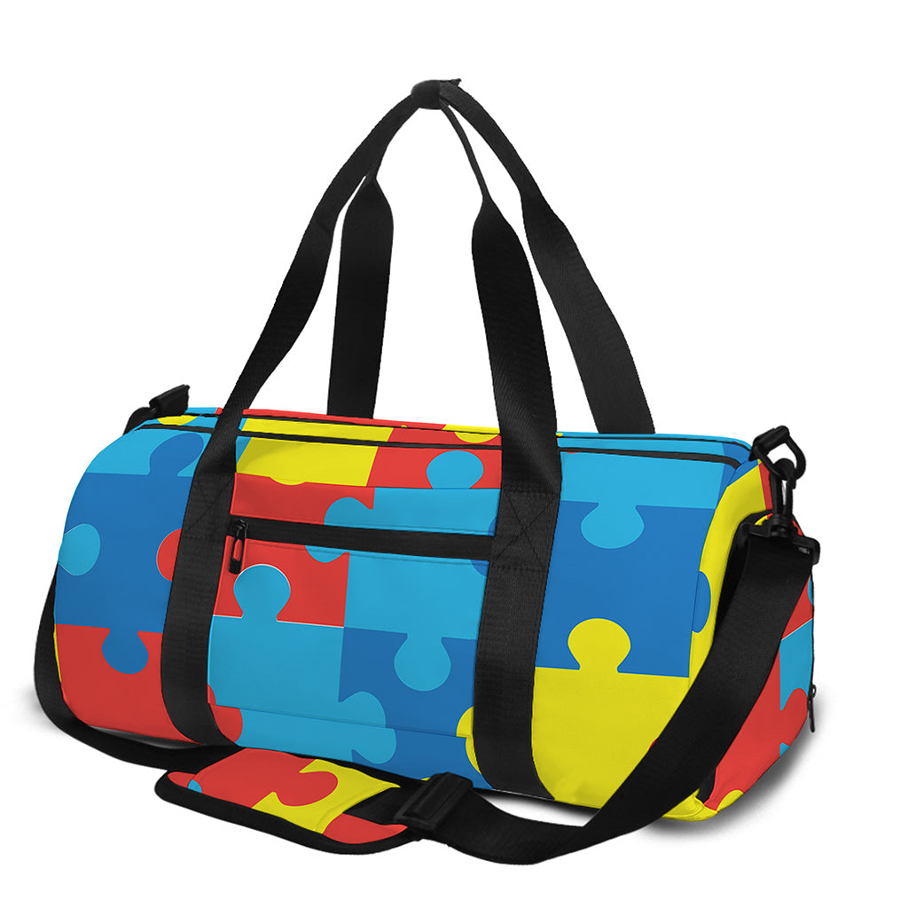 Autism Awareness Pattern Print Gym Bag