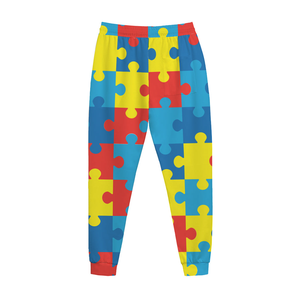 Autism Awareness Pattern Print Jogger Pants