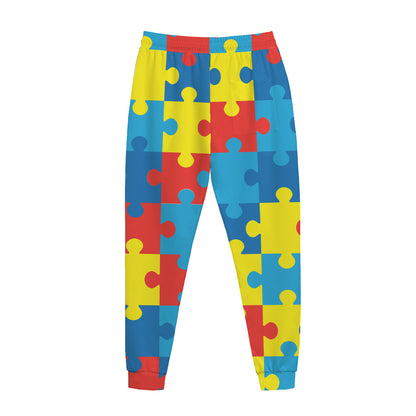 Autism Awareness Pattern Print Jogger Pants