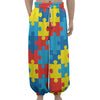 Autism Awareness Pattern Print Lantern Pants