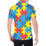 Autism Awareness Pattern Print Men's Shirt