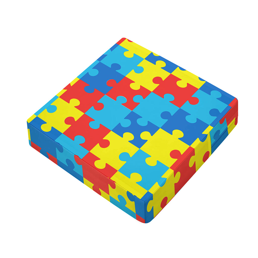 Autism Awareness Pattern Print Outdoor Seat Cushion Cover