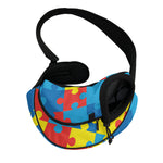 Autism Awareness Pattern Print Pet Sling Carrier