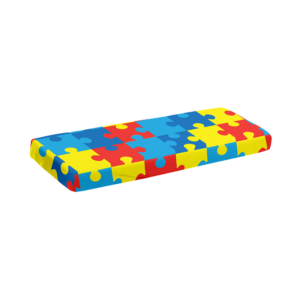 Autism Awareness Pattern Print Piano Keyboard Cover