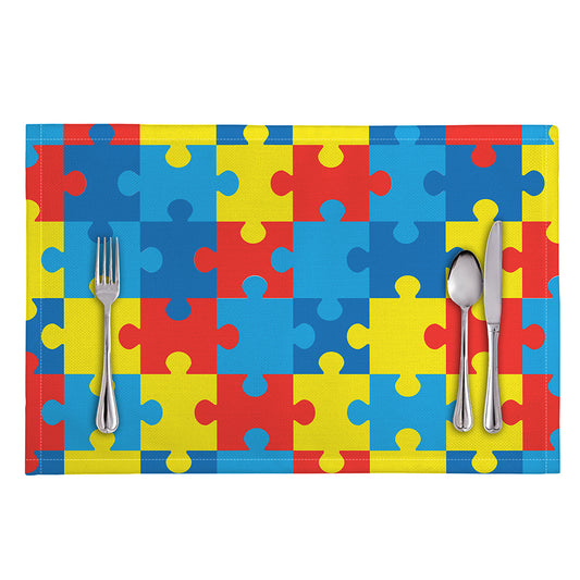 Autism Awareness Pattern Print Placemat