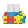 Autism Awareness Pattern Print Rectangle Tissue Box Cover