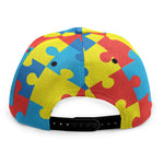 Autism Awareness Pattern Print Snapback Cap