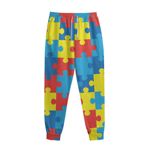 Autism Awareness Pattern Print Sweatpants