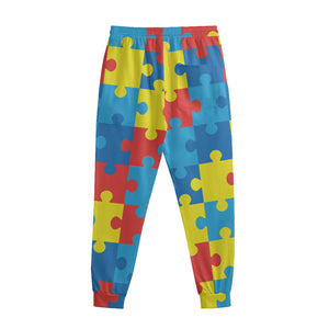 Autism Awareness Pattern Print Sweatpants