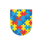Autism Awareness Pattern Print Toilet Lid Cover