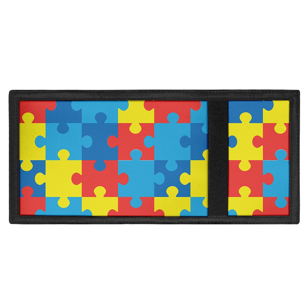 Autism Awareness Pattern Print Trifold Wallet