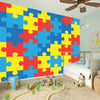 Autism Awareness Pattern Print Wall Sticker