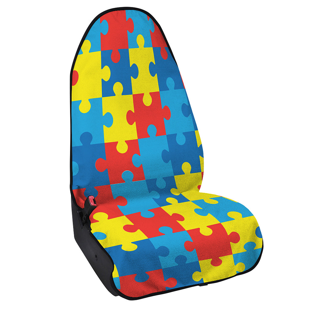 Autism Awareness Pattern Print Waterproof Car Seat Cover