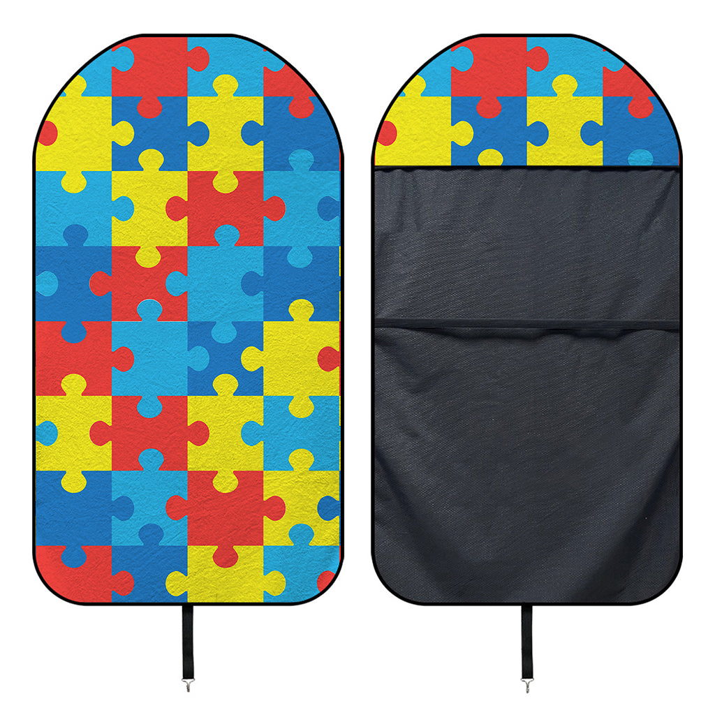 Autism Awareness Pattern Print Waterproof Car Seat Cover