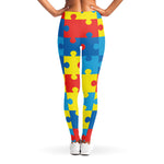 Autism Awareness Pattern Print Women's Leggings