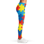 Autism Awareness Pattern Print Women's Leggings