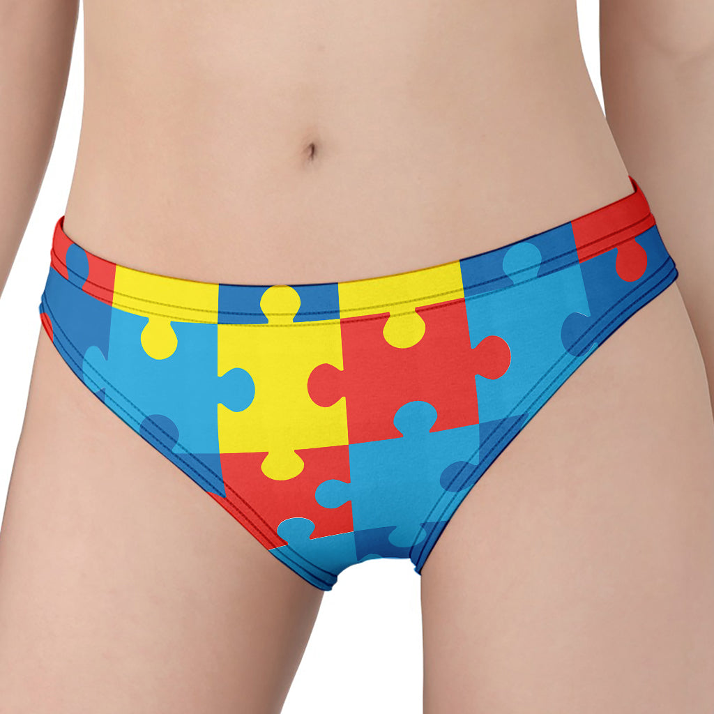 Autism Awareness Pattern Print Women's Panties