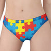 Autism Awareness Pattern Print Women's Panties