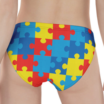 Autism Awareness Pattern Print Women's Panties
