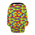 Autism Awareness Puzzle Pattern Print Baby Seat Cover