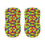 Autism Awareness Puzzle Pattern Print Bar Stool Covers