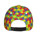 Autism Awareness Puzzle Pattern Print Baseball Cap