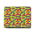 Autism Awareness Puzzle Pattern Print Bifold Wallet