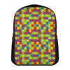 Autism Awareness Puzzle Pattern Print Casual Backpack