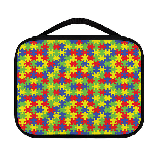Autism Awareness Puzzle Pattern Print Classic Bible Case