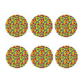 Autism Awareness Puzzle Pattern Print Coaster Set